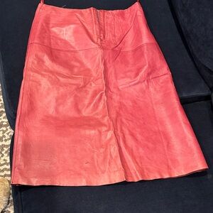 Banana Republic Vibrant Red A-Line Skirt
